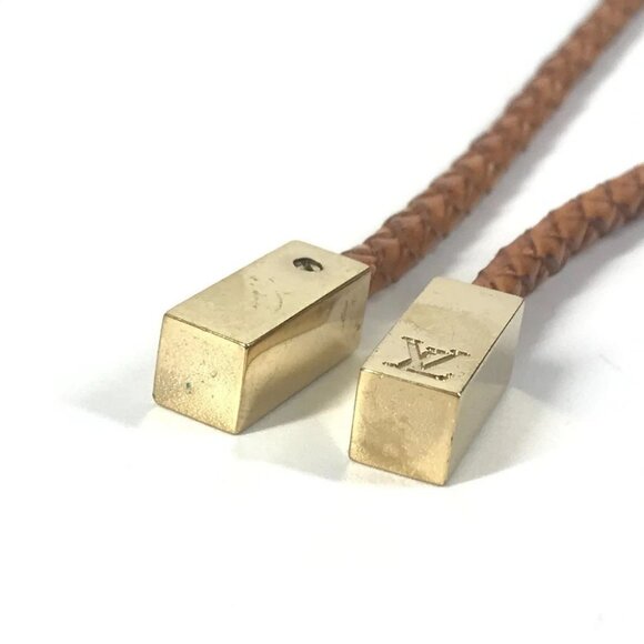 LOUIS VUITTON M67302 Ceinture VVN Trece belt Knitting belt Leather Brown/Gold main image 6